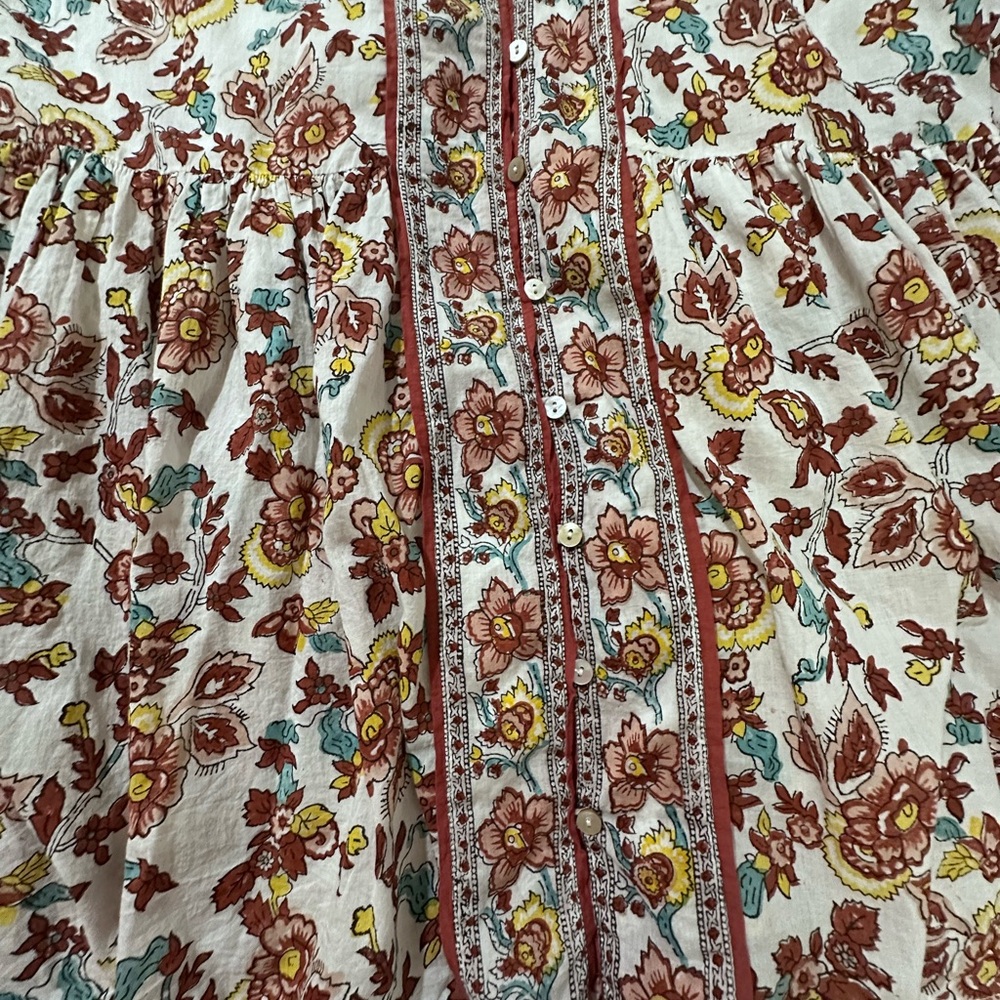 Anthropologie Cleobella Evangeline 100% Organic Cotton Ankle Dress in Enya Small - Picture 11 of 16